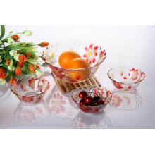 Hot Sale 7PCS Glass Bowl Sets with Color Spray (TZ7-GB16006P/BHP)